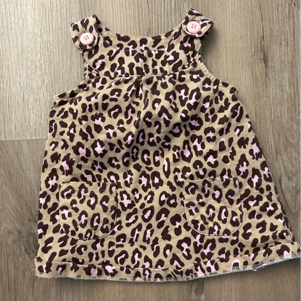 Carter's Leopard Print Baby Dress with Pink Details